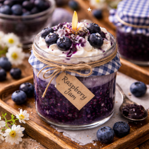 Sweet, juicy, and berry irresistible Blueberry Jam Candle — Homemade comfort in every glow.