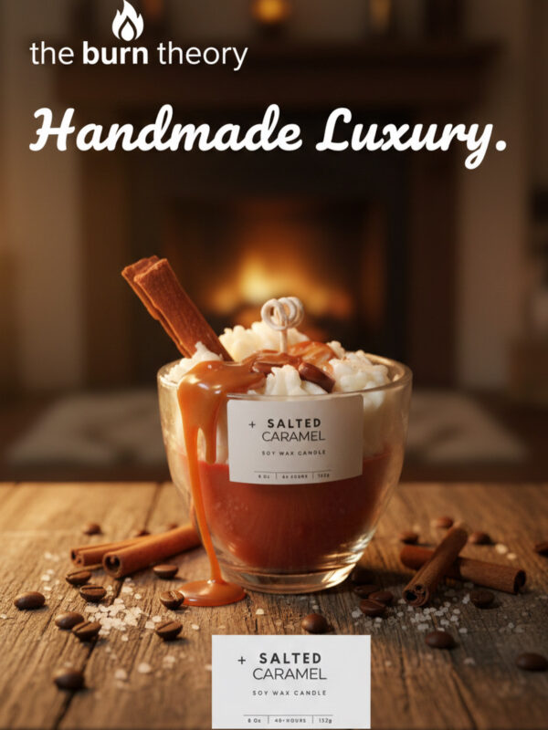 Salted Caramel soy wax candle