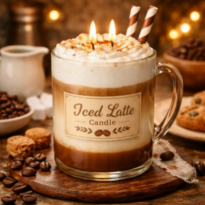 Cozy café vibes in a candle The Hard Latte Candle blends rich coffee aroma with creamy sweetness for the ultimate warm and aesthetic glow.